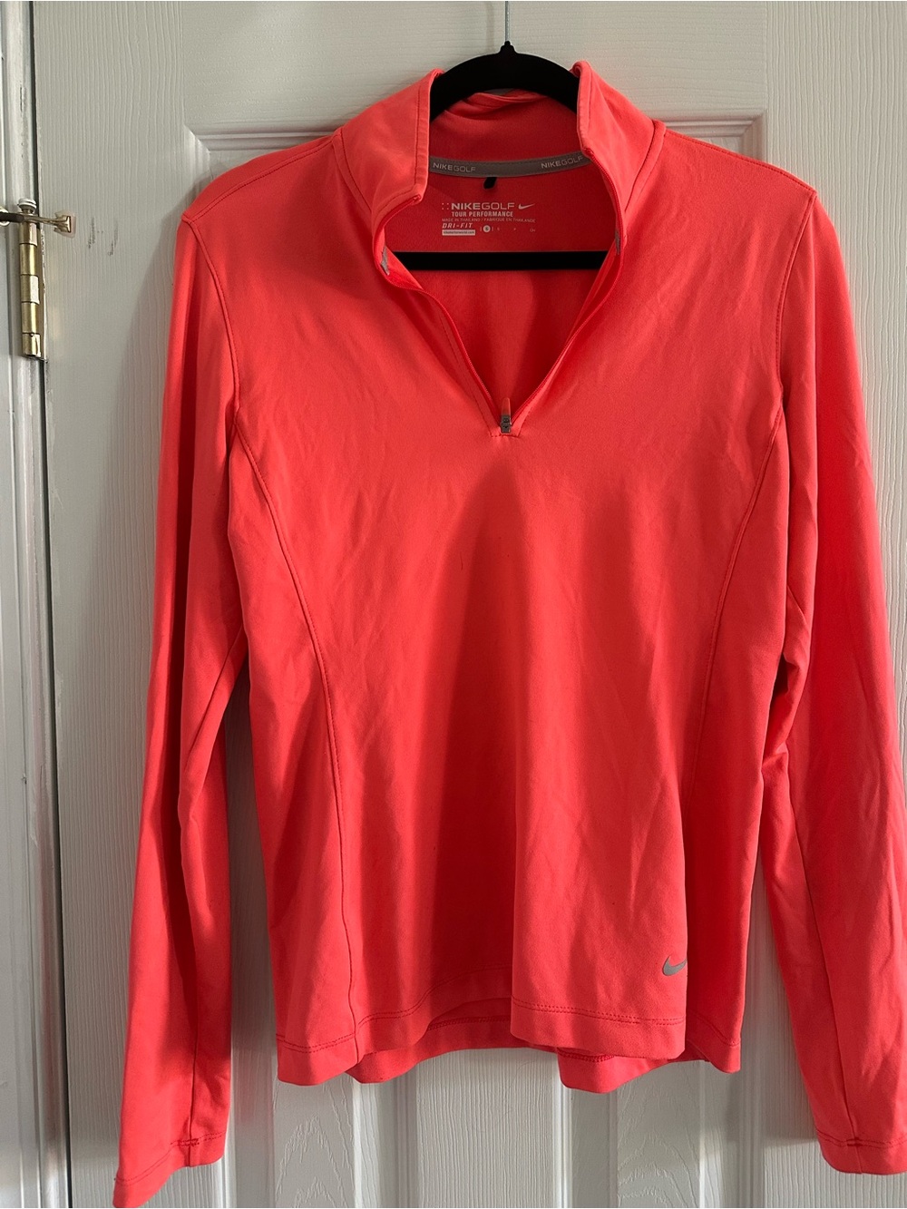 Nike Golf Coral Pink Dri-FIT Quarter Zip